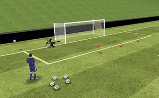 2 Shot Agility Goalie Drill - Soccer drill for goalies